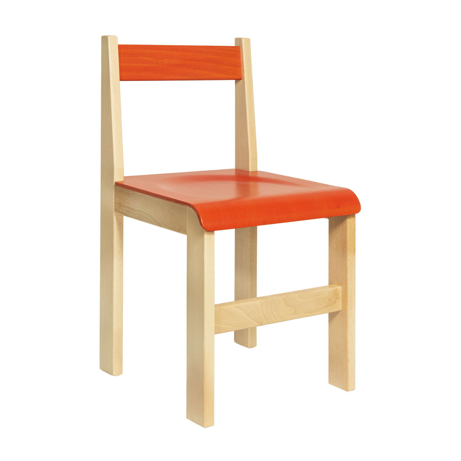 Detská stolička, Model 05, z bukového masívu, farebná